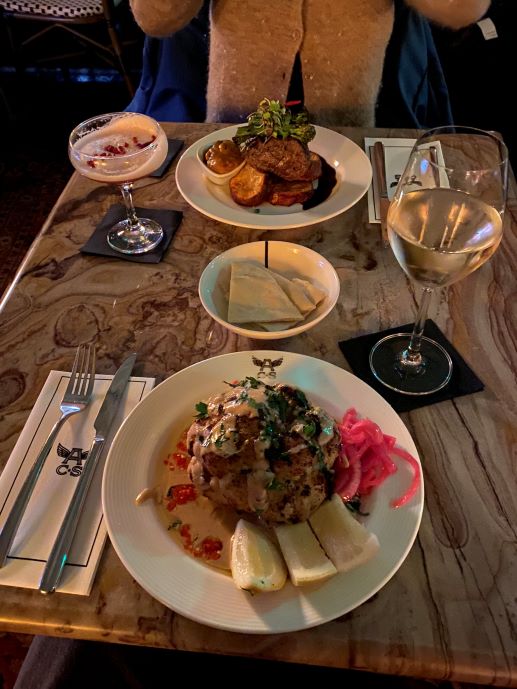 Mat på bordet fin restaurant, foto