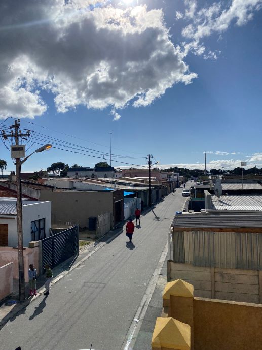 Utsikt over Langa, township, foto