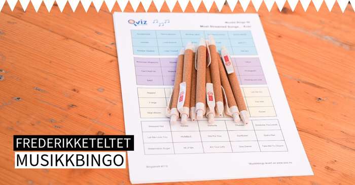 Tekst: Musikkbingo. Gjett låta, vinn fete premier