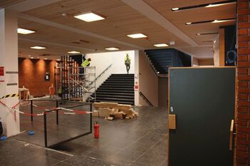 Ny rullestolrampe på plass.