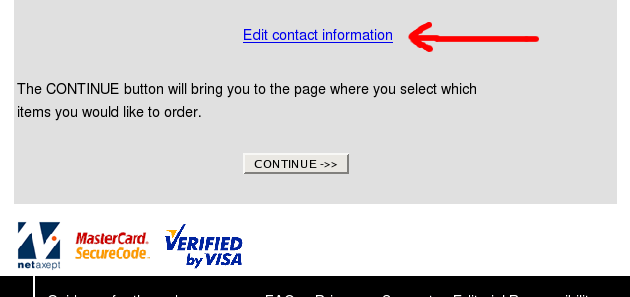 Change contact information