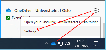 Settings/Innstillinger