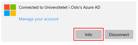 info button