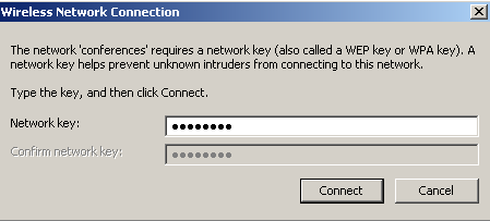 network key-rute for passord