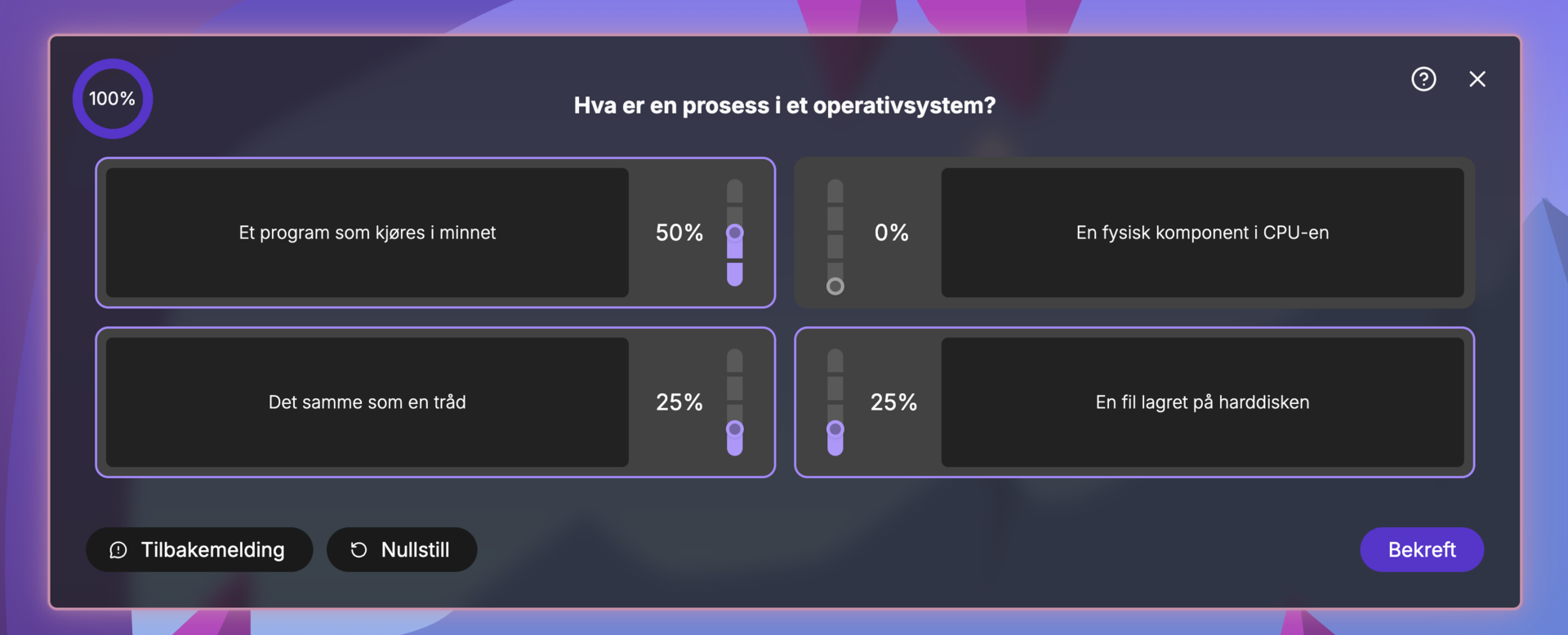 Eksempel på CBA-oppgave