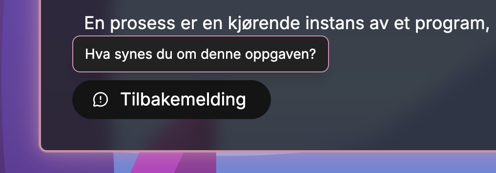Tilbakemeldingsknapp